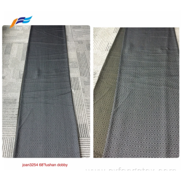 Dubai Formal Black Polyester Rayon Fushan Stripe Fabric